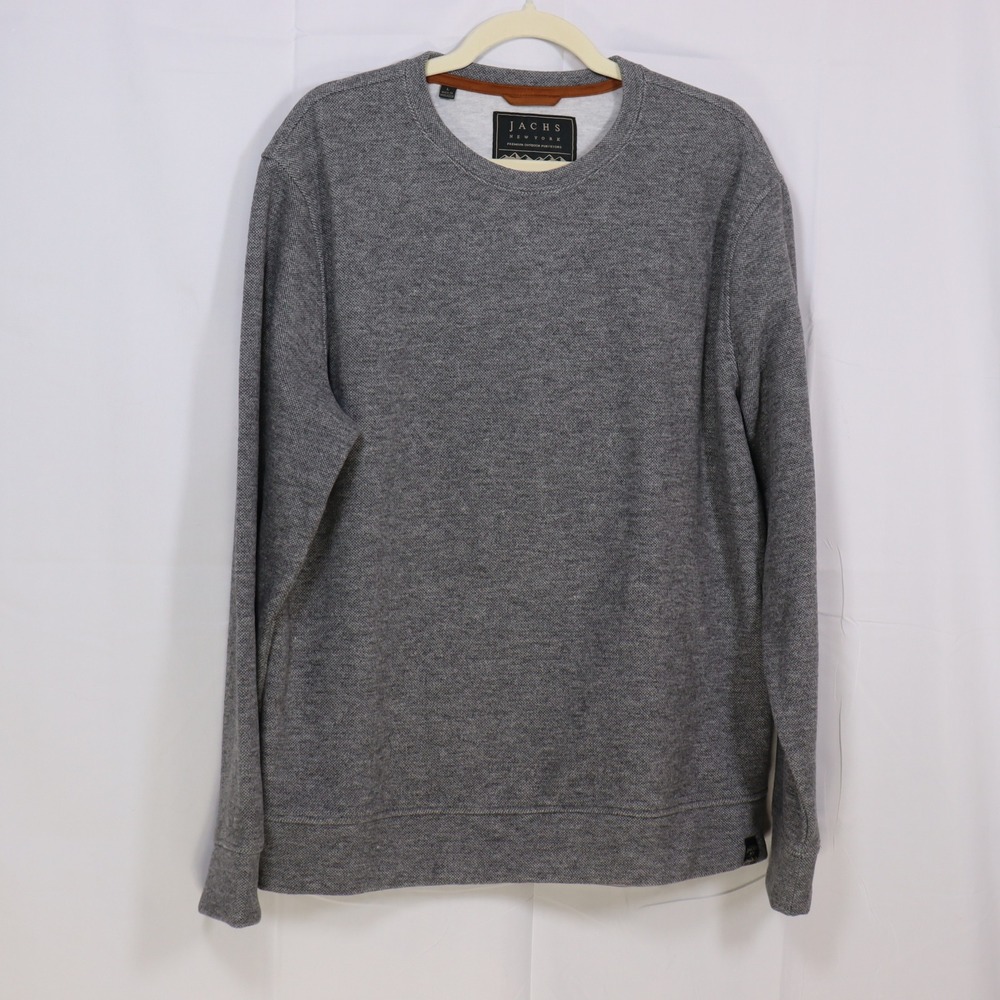 Jachs NY Sweatshirt Mens Large Grey Wool Blend Crewneck‎ Pullover 1799235